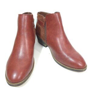 Jeossy Women’s 9617 Fashion Boots Brown Chunky Low Heel Western Ankle Booties